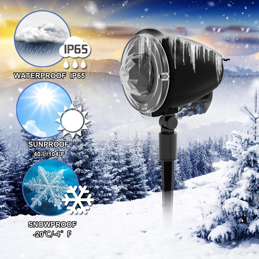 10 Colors Outdoor LED Landscape Projector Lights Holiday with Remote and Timer