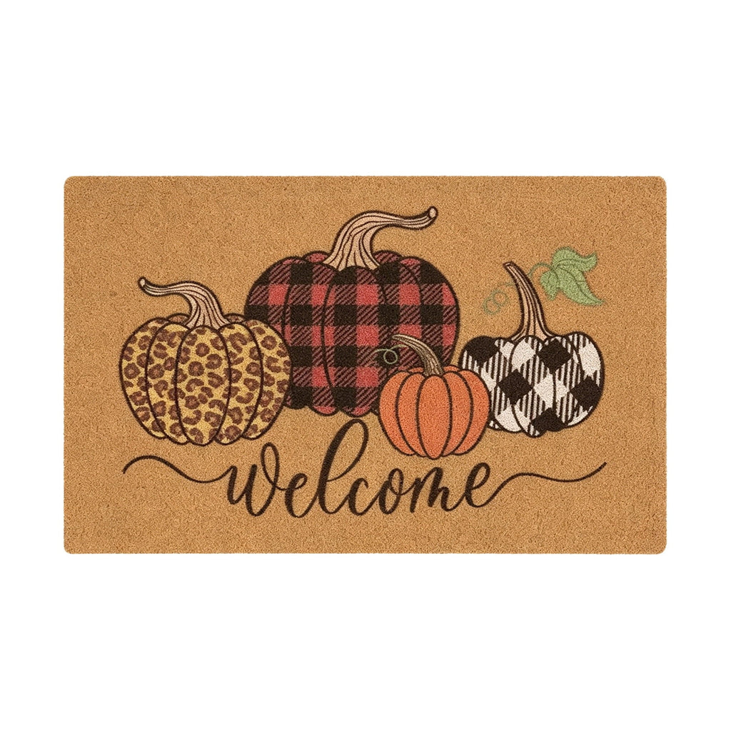 WWC Halloween Door Mat, 32x20 inch Halloween Decor Thick Non Slip Ghost doormat, Entryway Rug for Fall Party Indoor Outdoor Front Porch