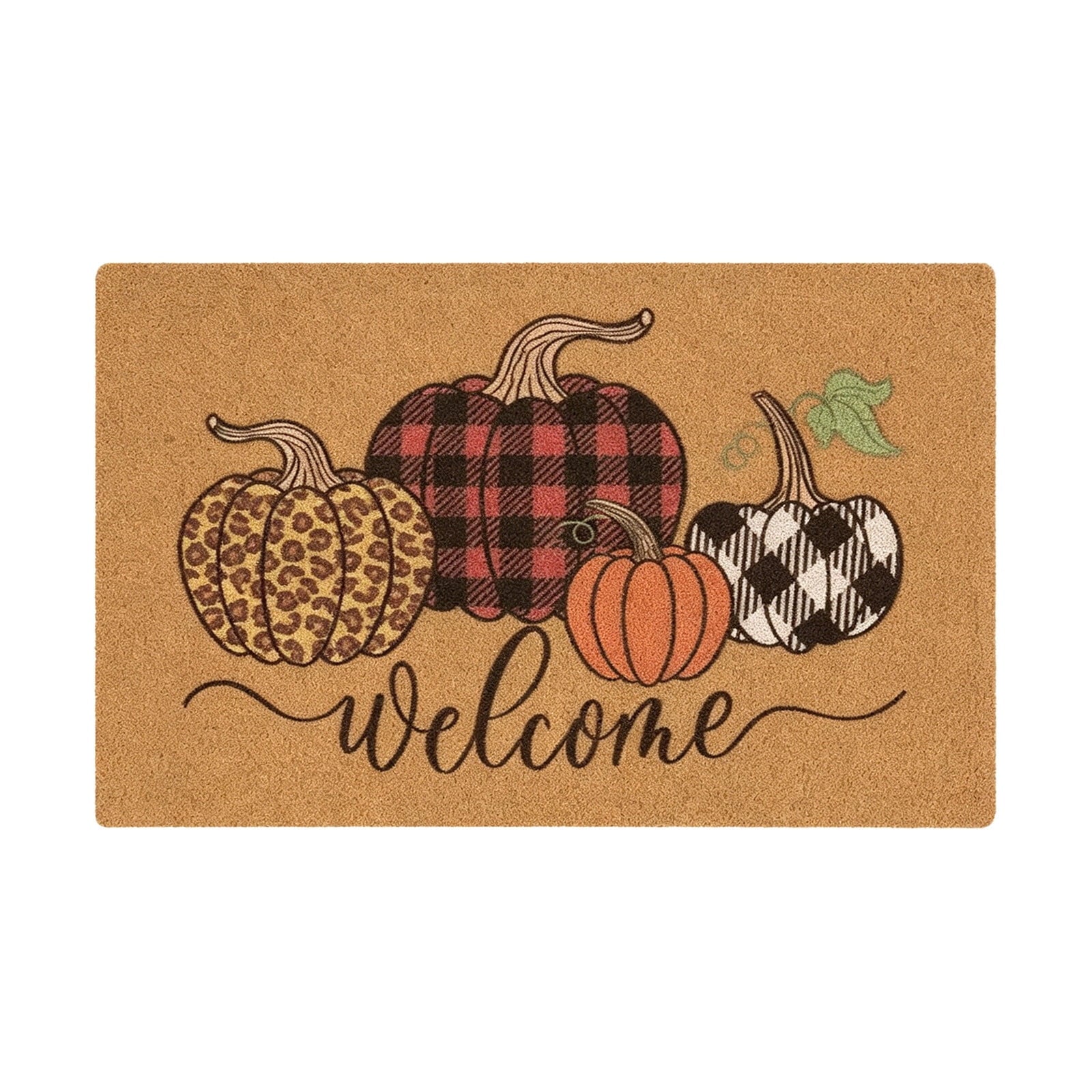 WWC Halloween Door Mat, 32x20 inch Halloween Decor Thick Non Slip Ghost doormat, Entryway Rug for Fall Party Indoor Outdoor Front Porch