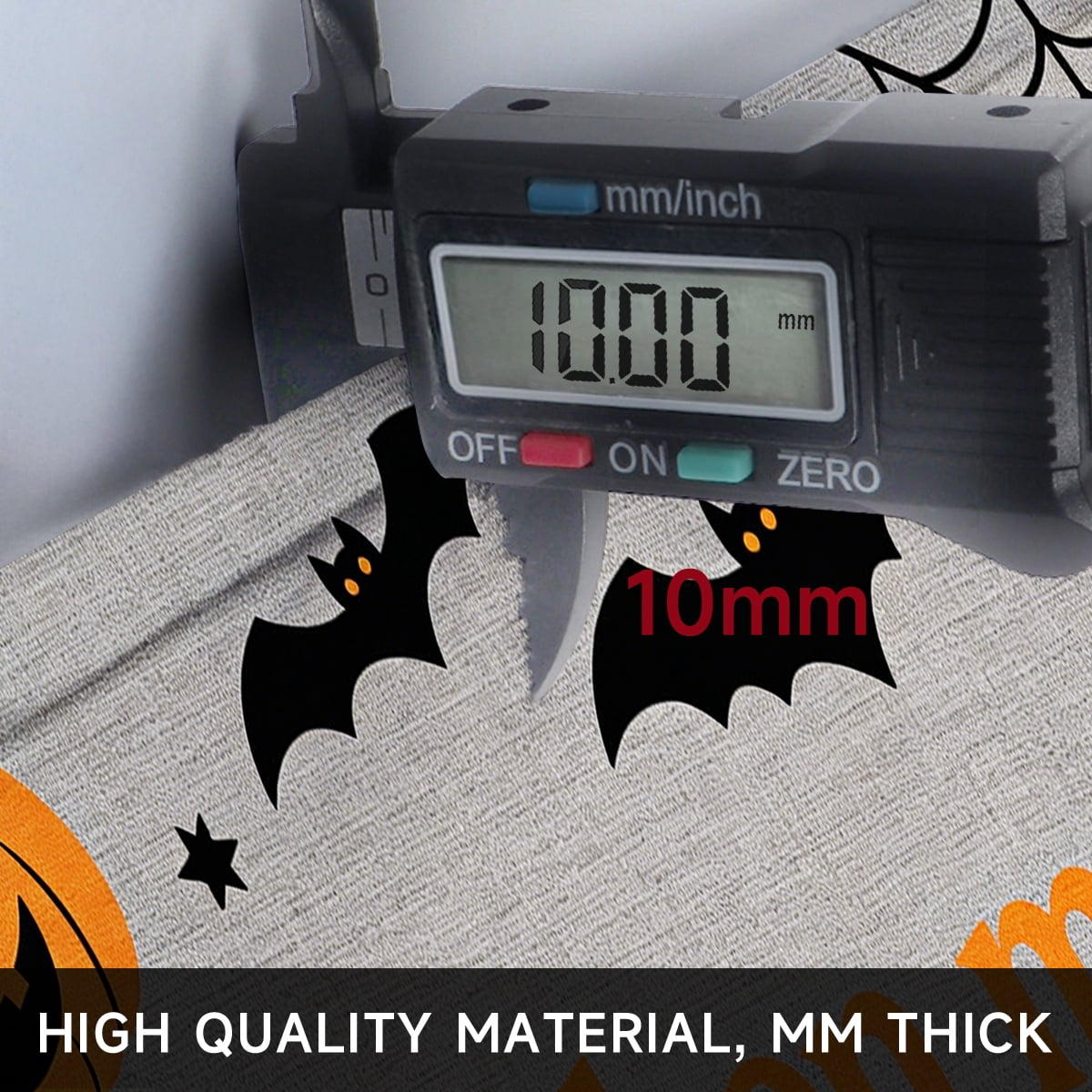 YIMEIS Halloween Pumpkin Lanterns 3Pcs Flannel Mat and Kitchen Rugs Set,Soft Non-slip,Perfect for Home Bathroom