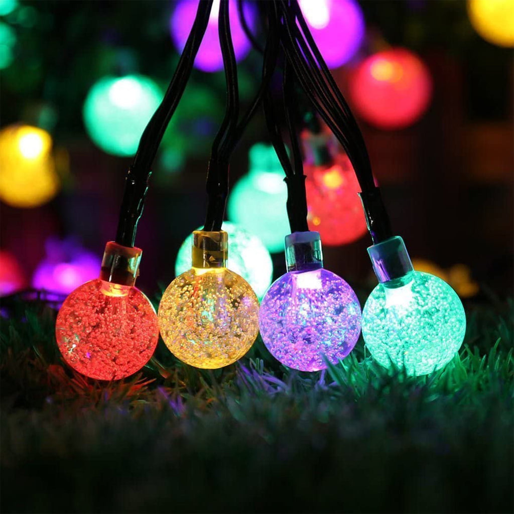Toodour Solar String Lights Outdoor, 35.6ft 60 LED Waterproof Solar Powered Globe Patio Lights with 8 Modes for Garden Home Gazebo Yard Decorations (Warm White)