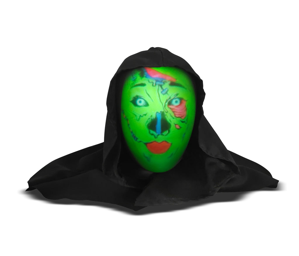 ANIMAT3D The Hauntley's Talking Animated Haunted Head with Built in Projector & Speaker Plug'n Play