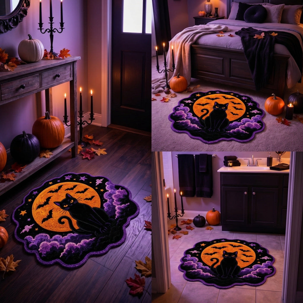 Halloween Rug 15.7"x23.6", Halloween Front Door Mat Outdoor Indoor Entryway Rug Welcome Floor Mat for Front Porch Patio Home Entrance Decor