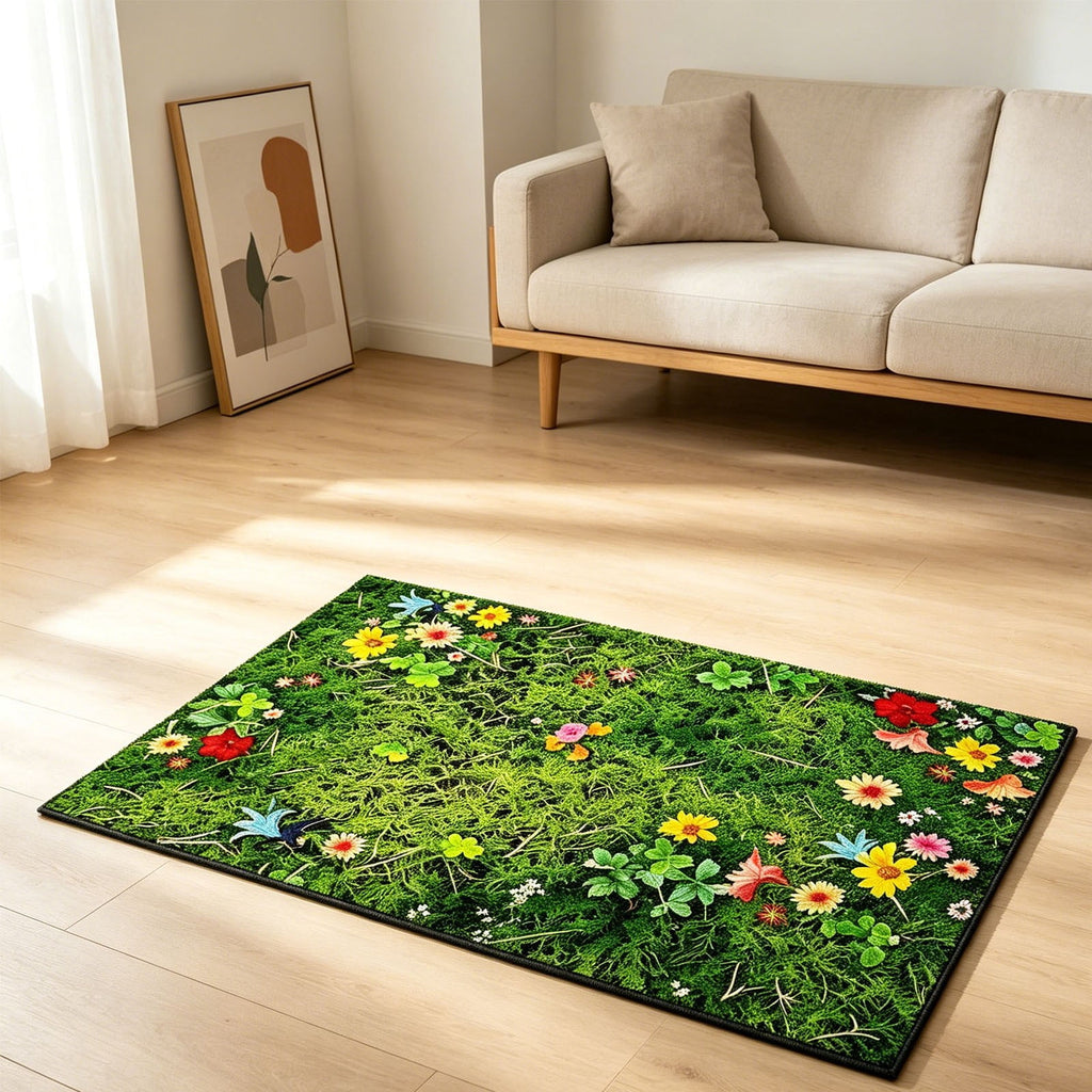 Front Door Mat Indoor Outdoor Entrance Rug, Semicircular Entrance Mat, Half Round Waterproo Non-Slip Durable Rubber Doormat for Garage, Patio, 29.5 inch