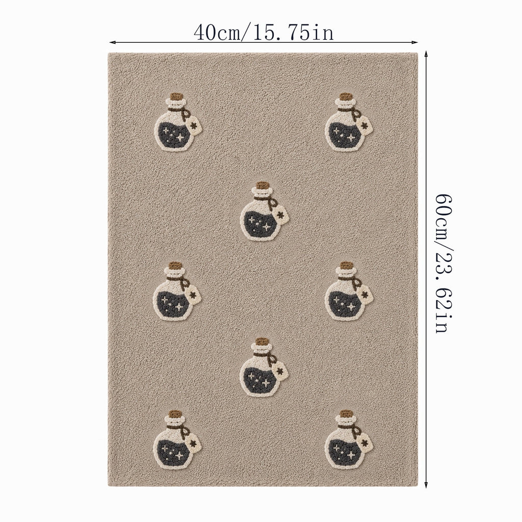 Halloween Thanksgiving Pumpkin Doormat 24x16 Inch, Simple Fall Farmhouse Entrance Mat for Front Porch Patio Home Decor