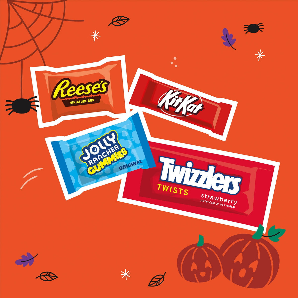 Hershey Assorted, Halloween Candy Variety Bag, 8.93 oz (30 pieces)
