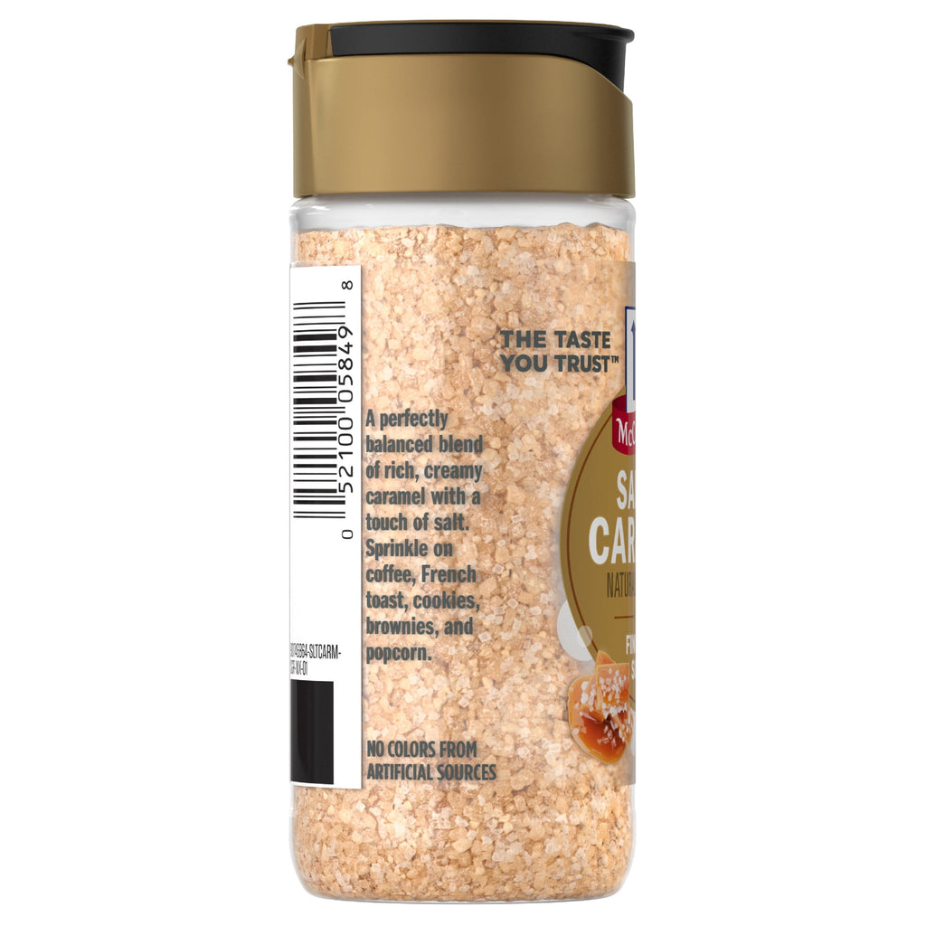 McCormick Salted Caramel Finishing Sugar, 3.81 oz Bottle