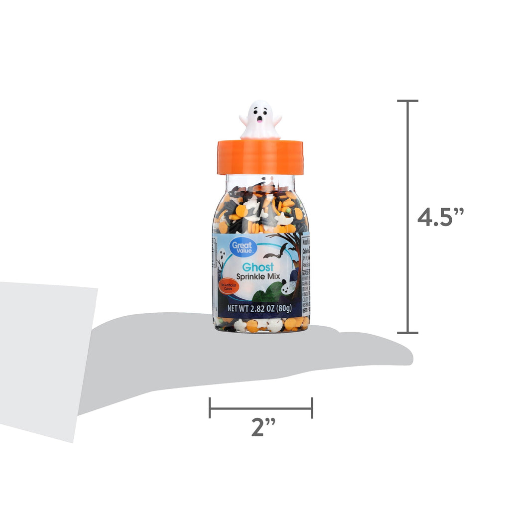 Great Value Ghost Decorating Sprinkle Mix, 2.82 oz