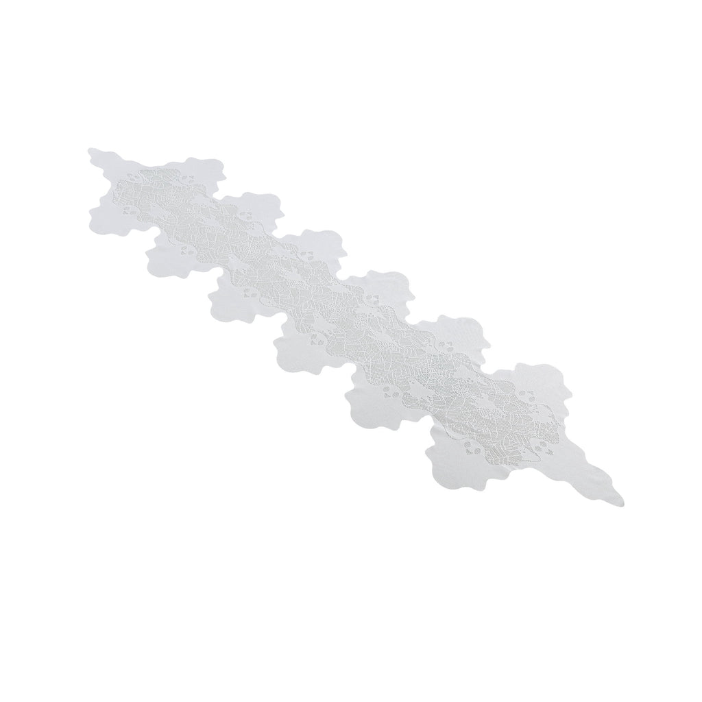 Fabric Spiderweb Table Runner, White, 80" x 20", Halloween by Way To Celebrate