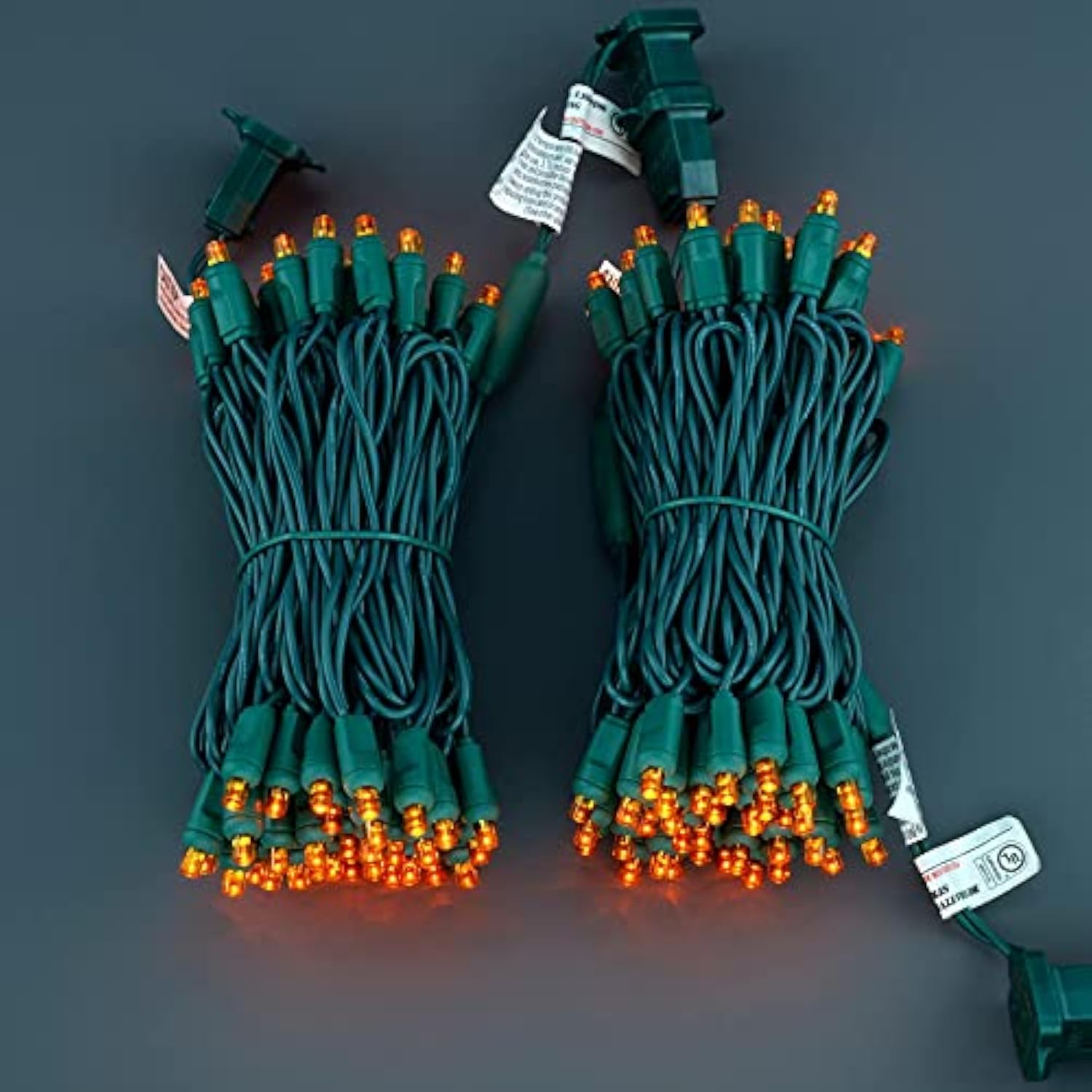 Wick's Outdoor Living LED 5MM Orange Holiday Lights, 24 FT in length, 70 CT, and 6 different color options