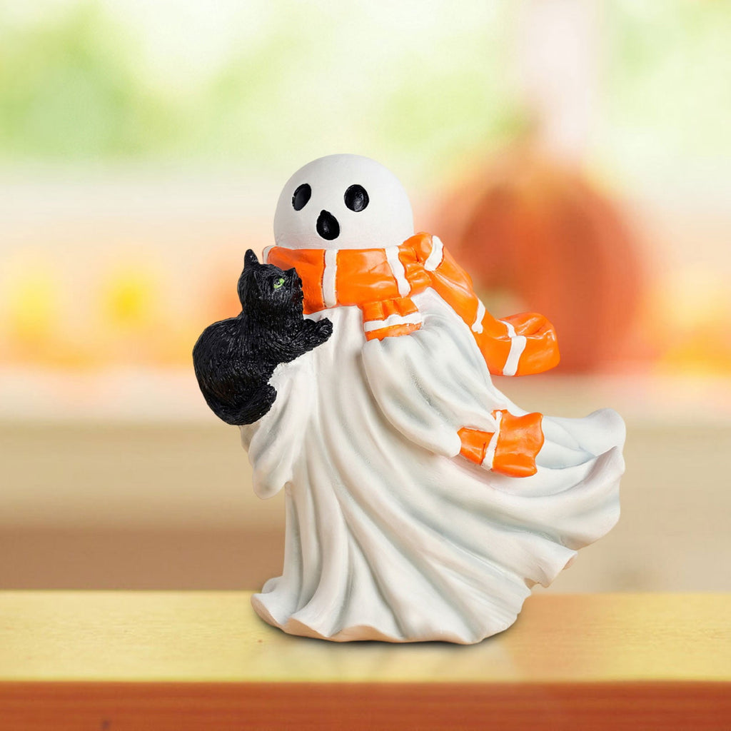 Halloween Decorations, Ghost Resin Crafts Ornaments, Alloween Decoration for Porch Yard Patio Indoor Decor Fall Autumn Home Shelf Mantel Ornament