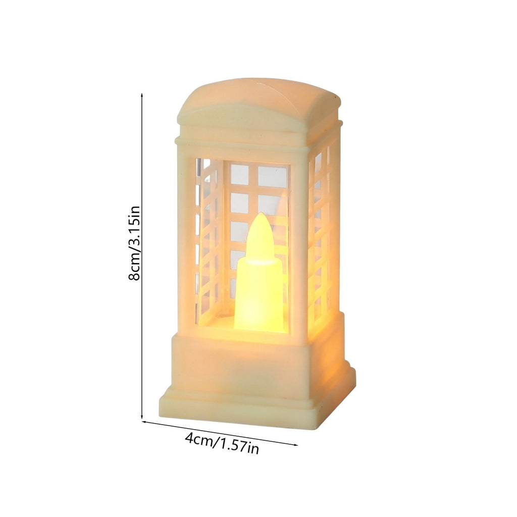 Djiypn Mini Lanterns 2Pack LED Small Lanterns Decorative Indoor Outdoor Hanging Lantern Decorative Candle Light Farmhouse Decor for Weddings Western Camping Party Halloween Christmas Decorations
