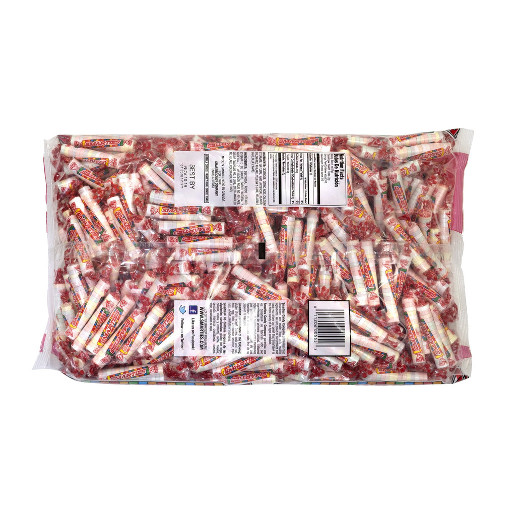 Smarties Candy Bulk Rolls Original Flavor - Gluten & Vegan Free - Classic Sweetness From Family Owned Company Since 1949, Peanut Free & Dairy Free - Perfect Halloween Candy - 8 Pound Bag