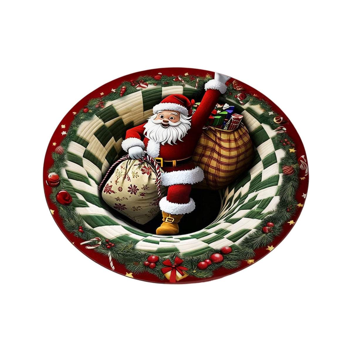 Mats Savings YZEGDCH Christmas Reindeer Rugs- Green Rugs for Living Room Christmas Doormat Indoor Outdoor Entrance Floor Rug Non Slip Winter Christmas Decor Rubber Welcome Mats