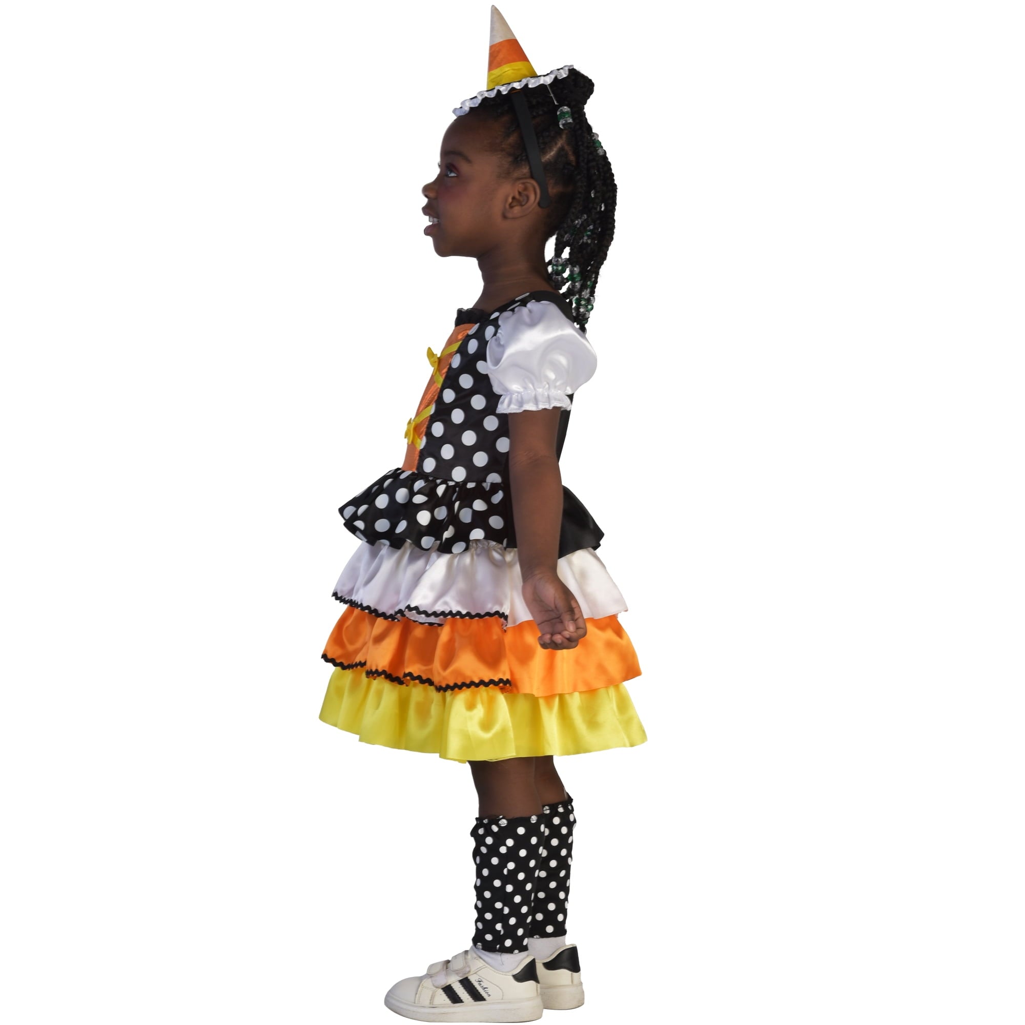 Candy Corn Witch Halloween Costume for Toddler, Size 2T, by Way to Celebrate