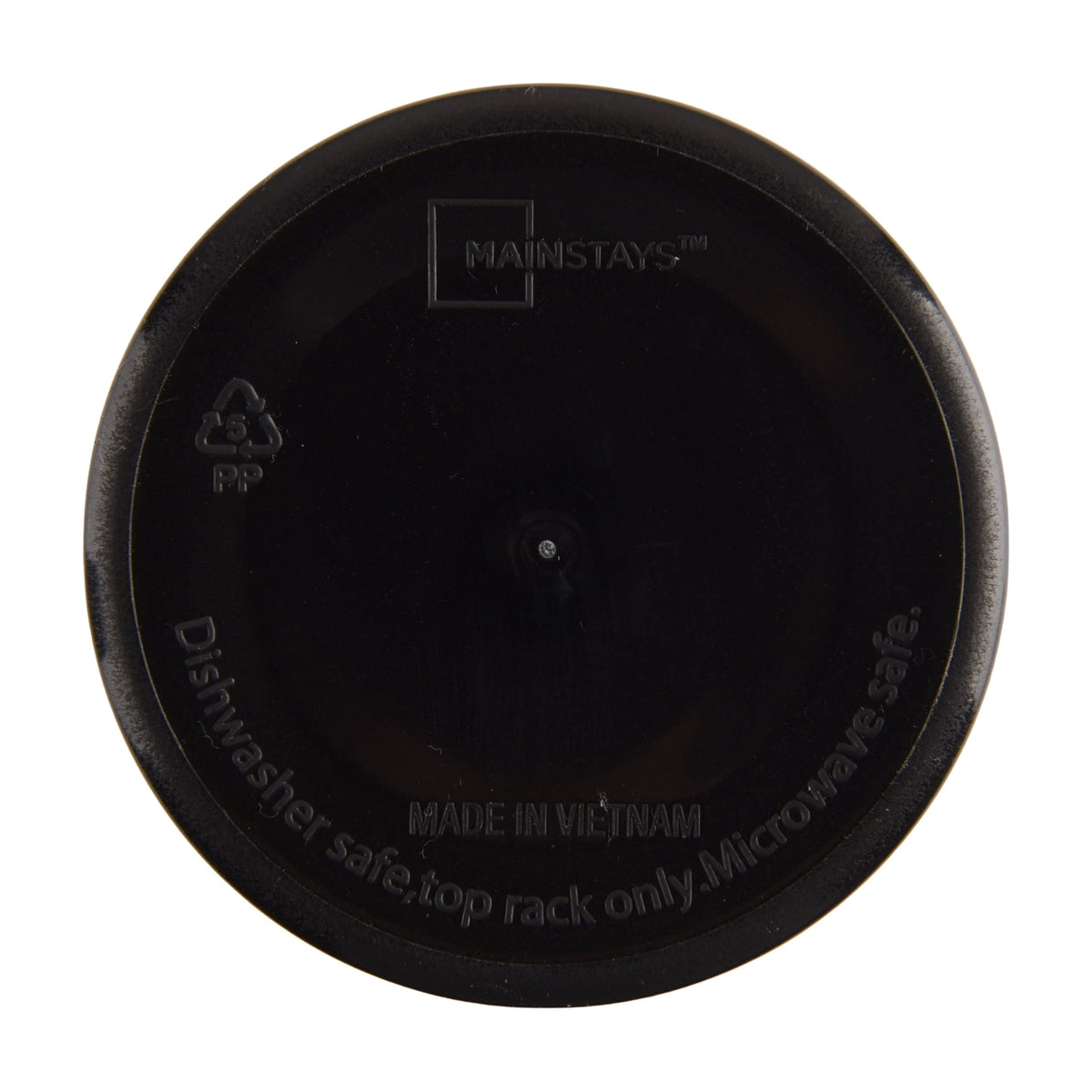 Mainstays 26 Ounce Round Plastic Etched Bat Tumbler, Black
