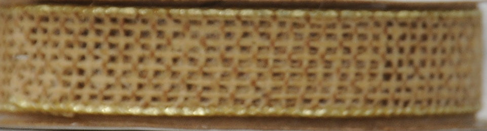 (4 pack) Offray Ribbon, Natural Gold 5/8 inch Galena Metallic Ribbon for Wedding, Crafts, and Gifting, 9 feet, 1 Each
