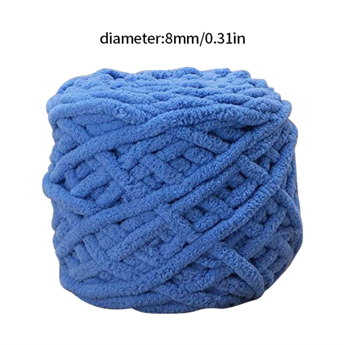 1 Pc Blanket Yarn Chunky Knit Chenille Yarn Soft Velvet Yarn Crochet Knitting Blanket Yarn DIY Craft for Knit Sweaters, Blankets, Shoes, Scarves, Clothes, Dark Green
