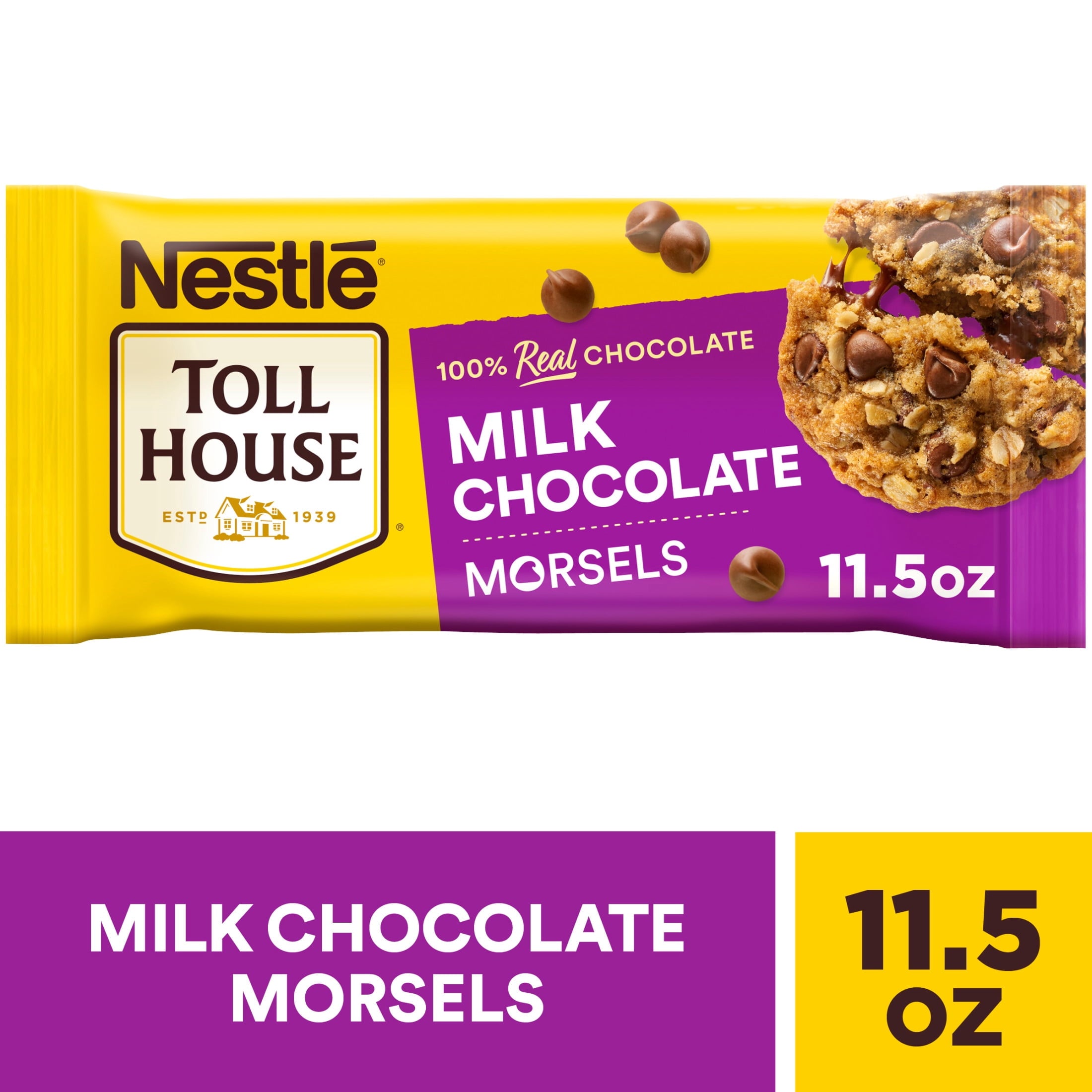 Nestle Toll House Milk Chocolate Regular Baking Chips, 11.5 oz Bag
