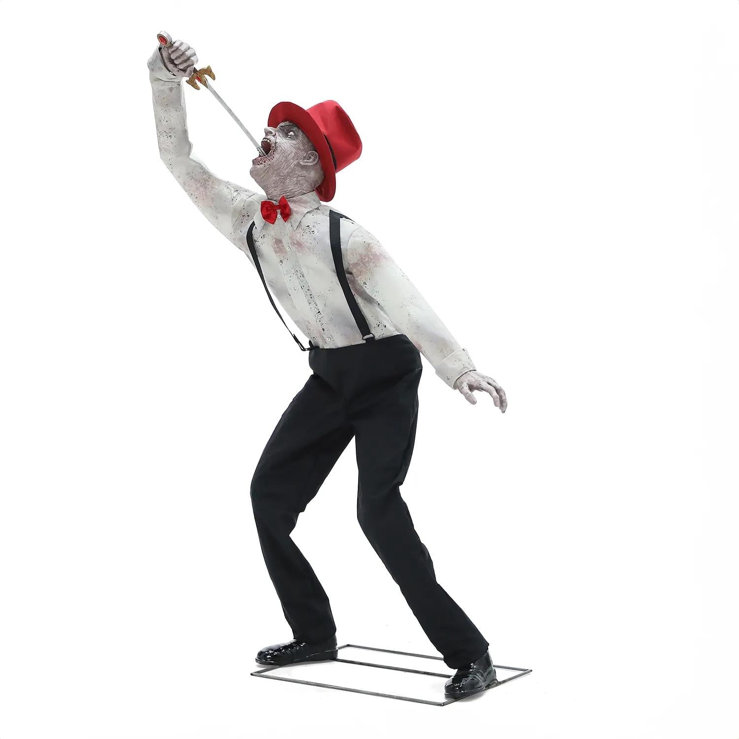 Seasonal Visions 6 ft Sword Swallower Animated Prop - White