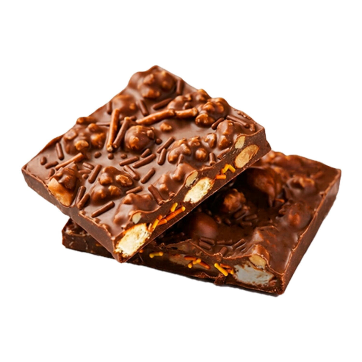 KRAFT CARAMELS Candy Corn Pretzel Bark, Milk Chocolate, 4.2 oz Bag