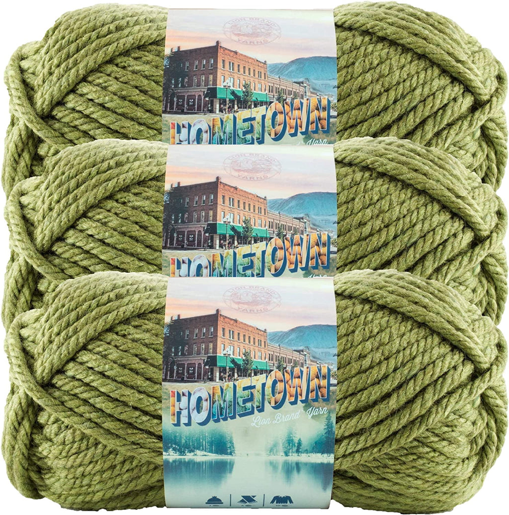 Lion Brand Yarn Hometown Hoboken Honey 135-123 Super Bulky Acrylic Yarn