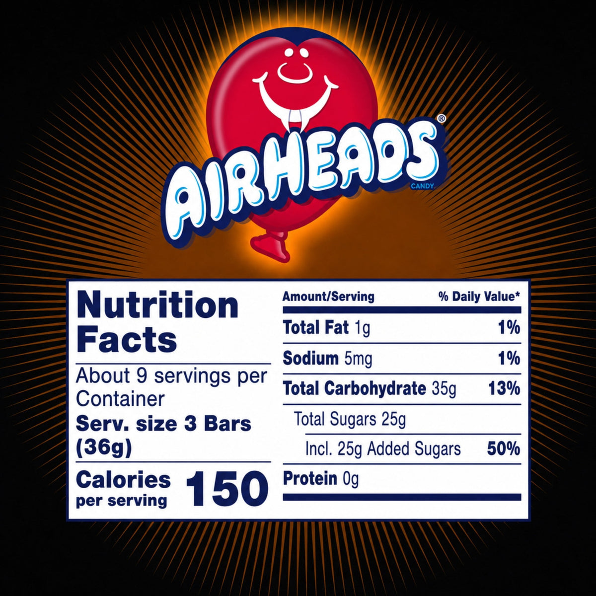 Airheads Halloween Candy Variety Bag, Individually Wrapped Assorted Fruit Mini Bars, Nut Free, 12 oz