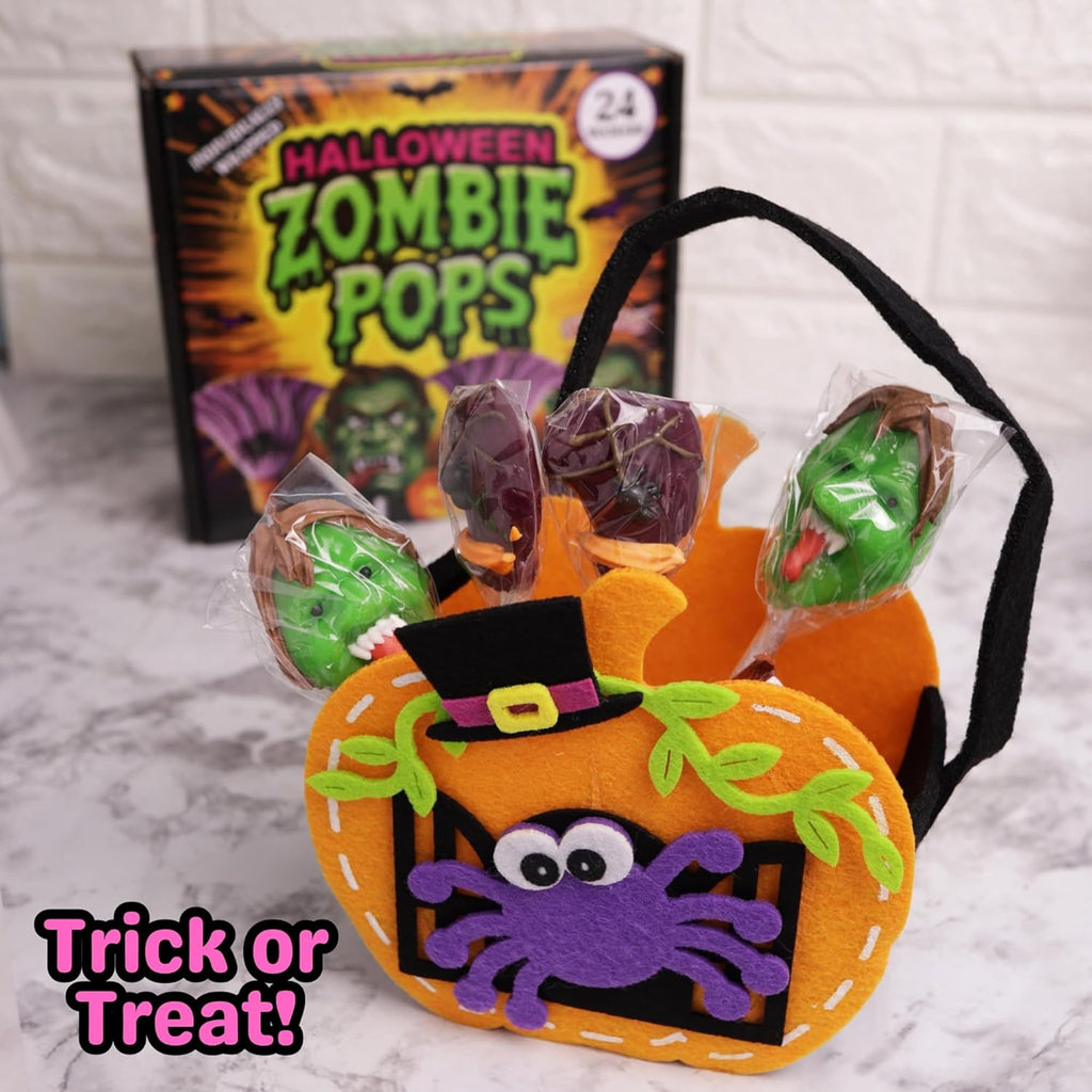 Zombie Lollipops, Halloween Trick or Treat Candy, 24 Count, 10.16 Ounce Box
