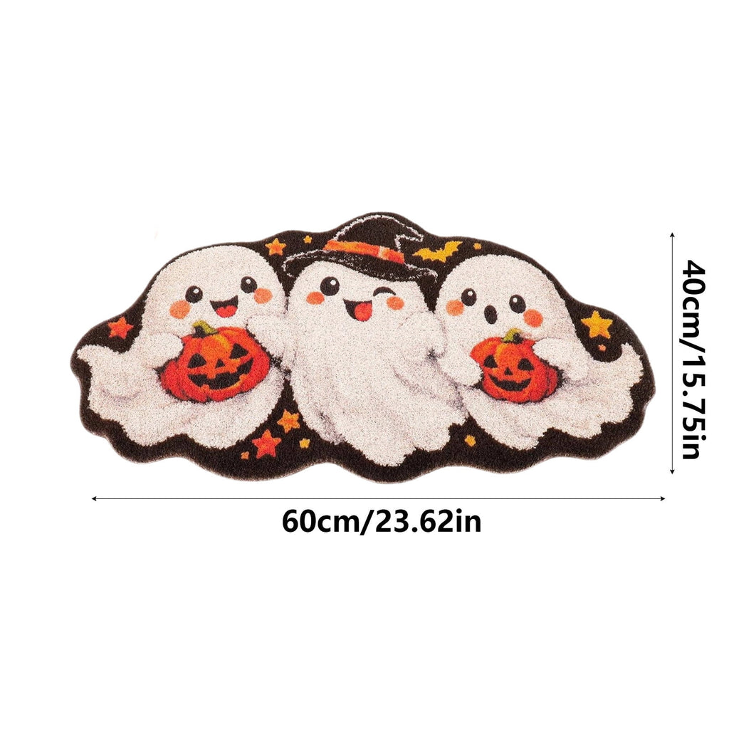 Yhmxh Halloween Bathroom Rugs, Halloween Pumpkin Bath Mats, Farmhouse Halloween Rugs for Bathroom Decorations for The Home, Holiday Cute Pumpkin Decor Non-Slip 15.7x23.6 Inches