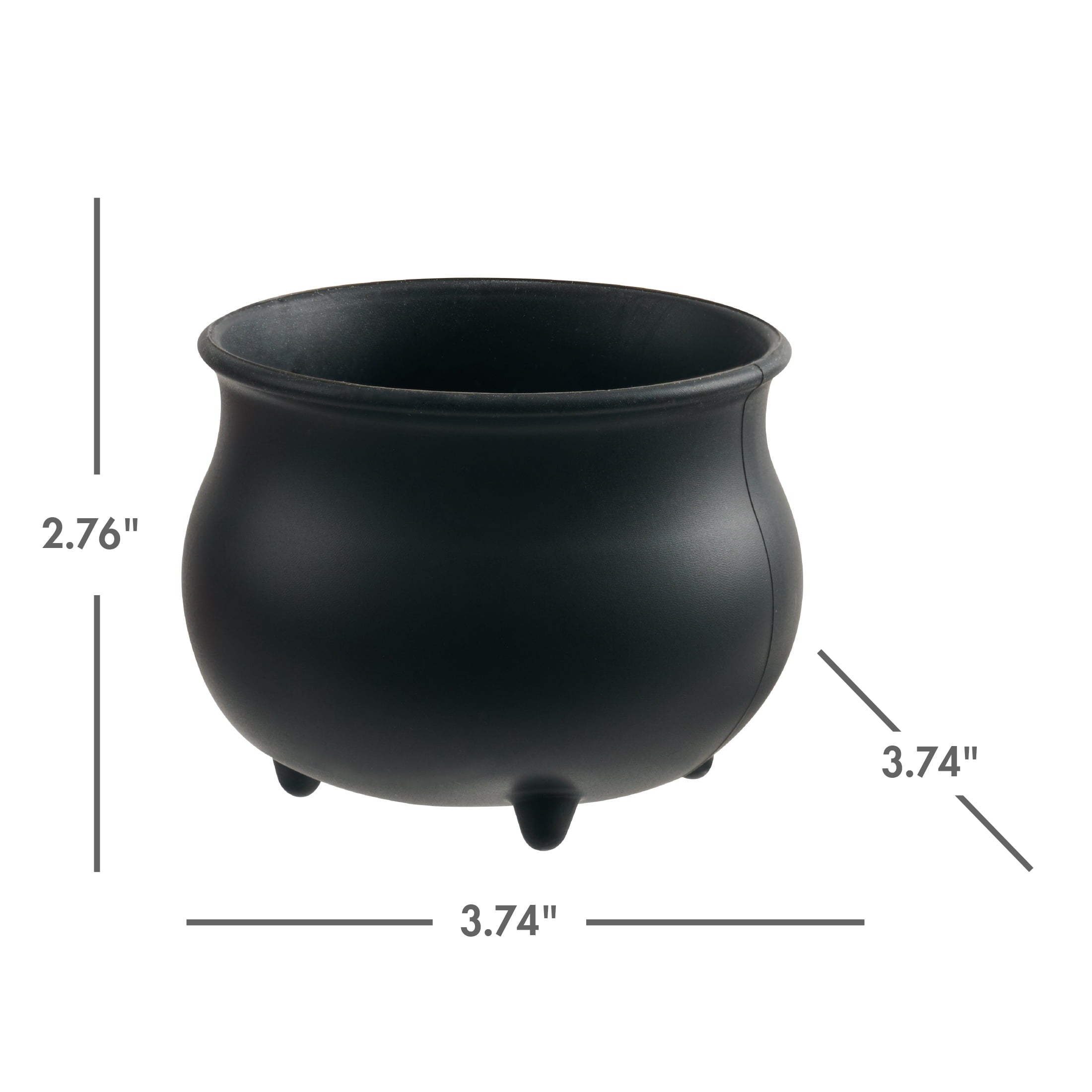 Way To Celebrate 4-Piece Silicone Cauldron Baking Cup Set, Black