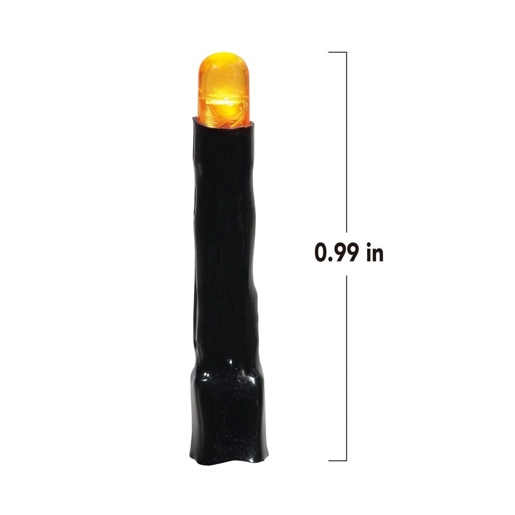 Indoor/Outdoor 100-Count Battery-Operated LED 8-Function Micro String Lights, Orange, 33', Halloween by Way To Celebrate
