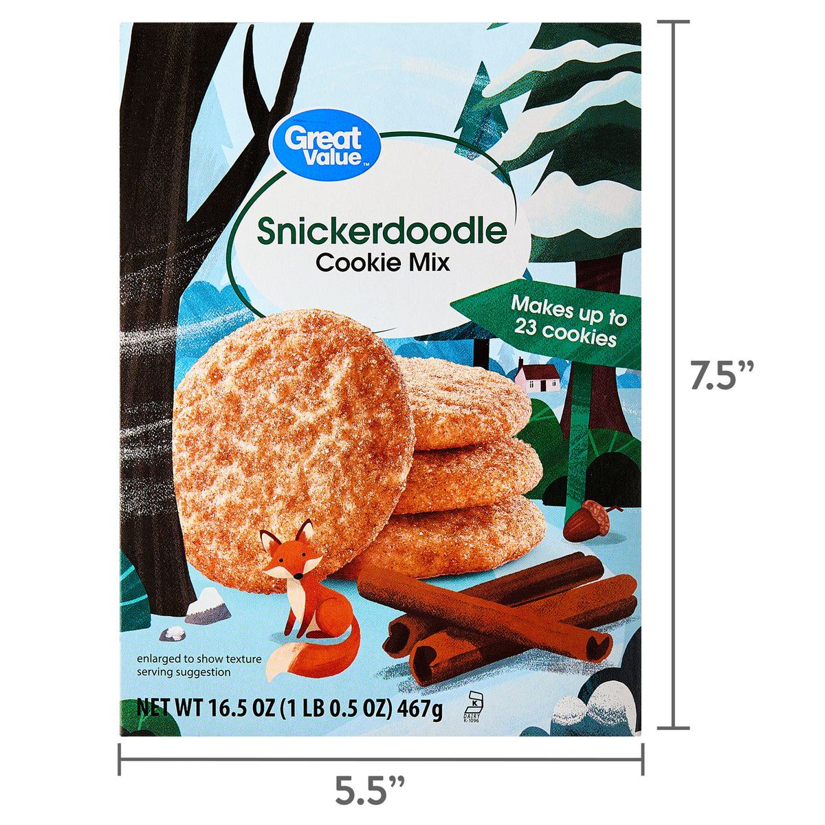 Great Value Snickerdoodle Cookie Mix, 16.5 oz