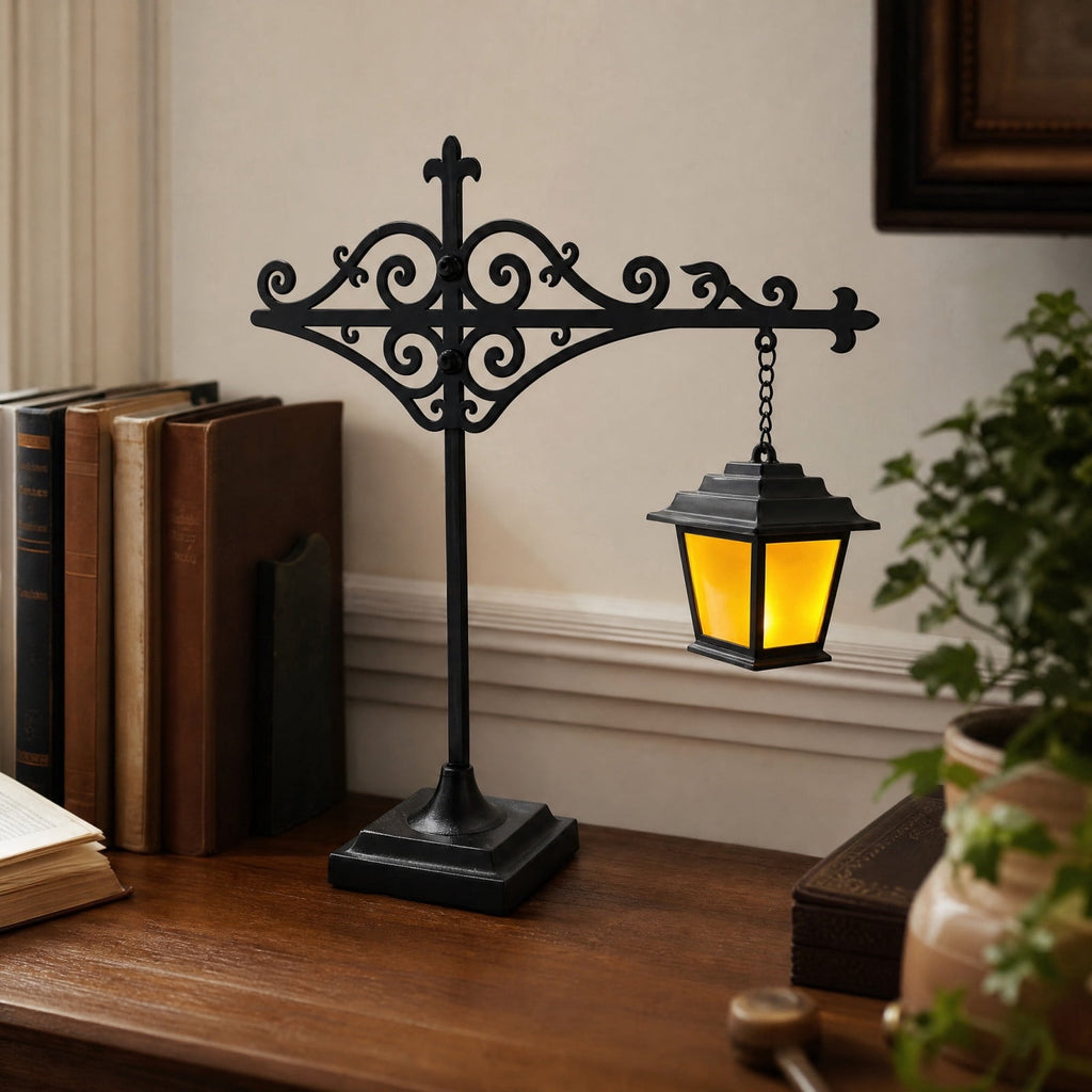 Nkmbld Halloween Bookshelf Lamp, Vintage Library Lantern Decorative Bookshelf Lighting, Hanging Ghost Lantern Book Shelf Light, Halloween Decorations Indoor