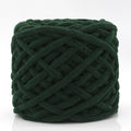 1 Pc Blanket Yarn Chunky Knit Chenille Yarn Soft Velvet Yarn Crochet Knitting Blanket Yarn DIY Craft for Knit Sweaters, Blankets, Shoes, Scarves, Clothes, Dark Green