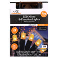 Indoor/Outdoor 100-Count Battery-Operated LED 8-Function Micro String Lights, Orange, 33', Halloween by Way To Celebrate