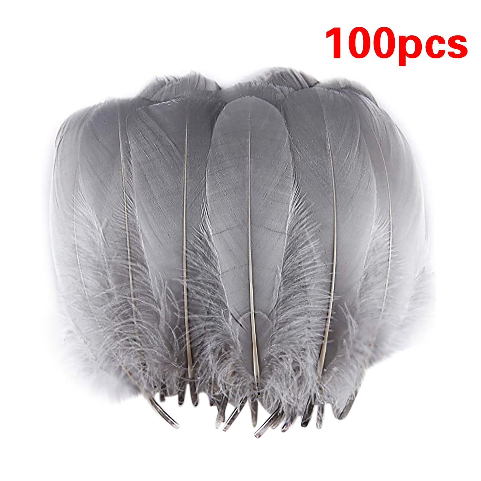 100Pcs Feather,Natural Goose Feathers,Halloween Decoration Goose Nagoire Feathers,Diy Big Goose Feather,Craft Decoration for Wedding,Feather Floating Hair Craft Decoration Wedding Feather,Purple