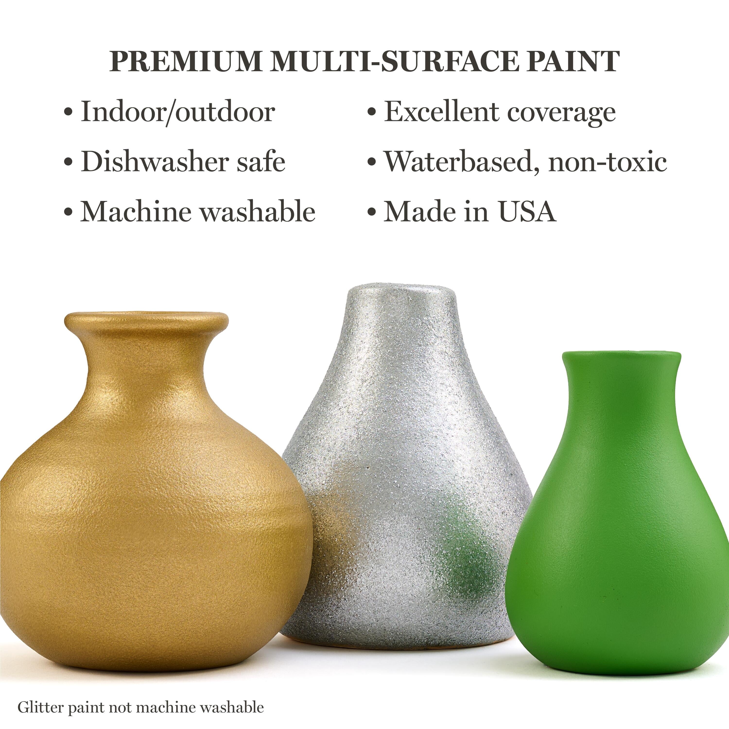 Martha Stewart Multi-Surface Acrylic Craft Paint, Satin Finish, Elevated Neutrals, Set of 12, 2 fl oz