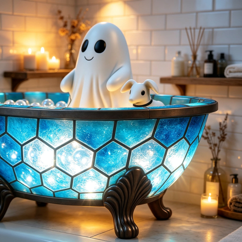 Ghost Night Light Halloween Decorations Bedside Night Light with Tap Control, Dimmable Nursery Decor Lamp, Fun Ghost Gift for K*ids, Halloween Room Decor, Ghost Lamp