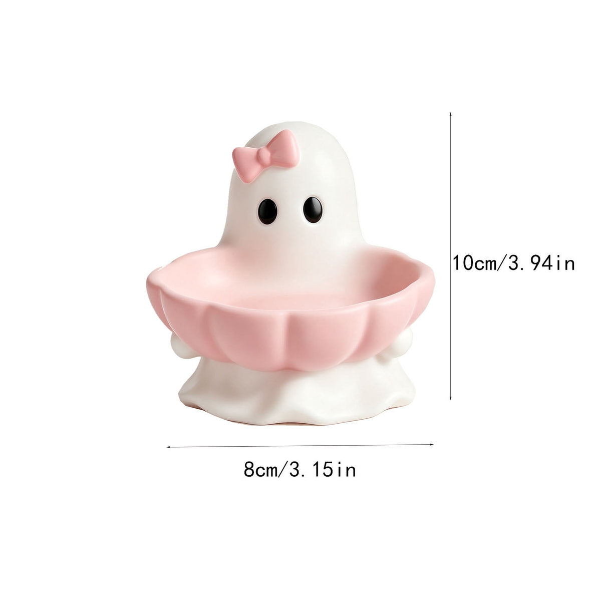 Diceymbol Halloween Pumpkin Snack Bowl Stand Collapsible Broomstick Candy Tray for Cupcakes & Desserts, Resin Serving Platter with Ceramic Pumpkin Bowls