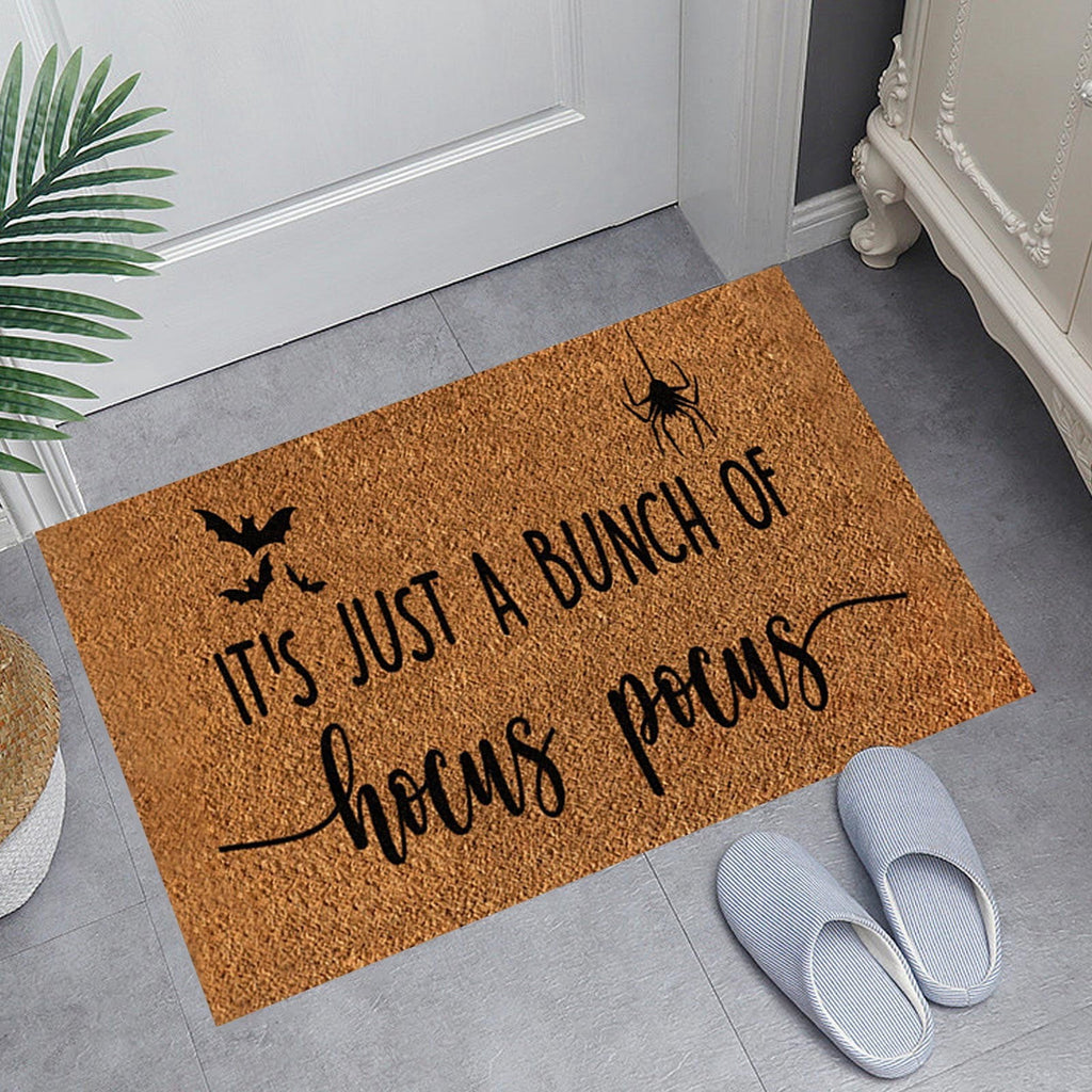 Jierger Happy Halloween Decorative Seasonal Fall Halloween Party Floor Mat for Home Halloween Indoor Outdoor for Thanksiving Decor Doormat Christmas Entrance Floor Mats 15.74 x 23.62 inch