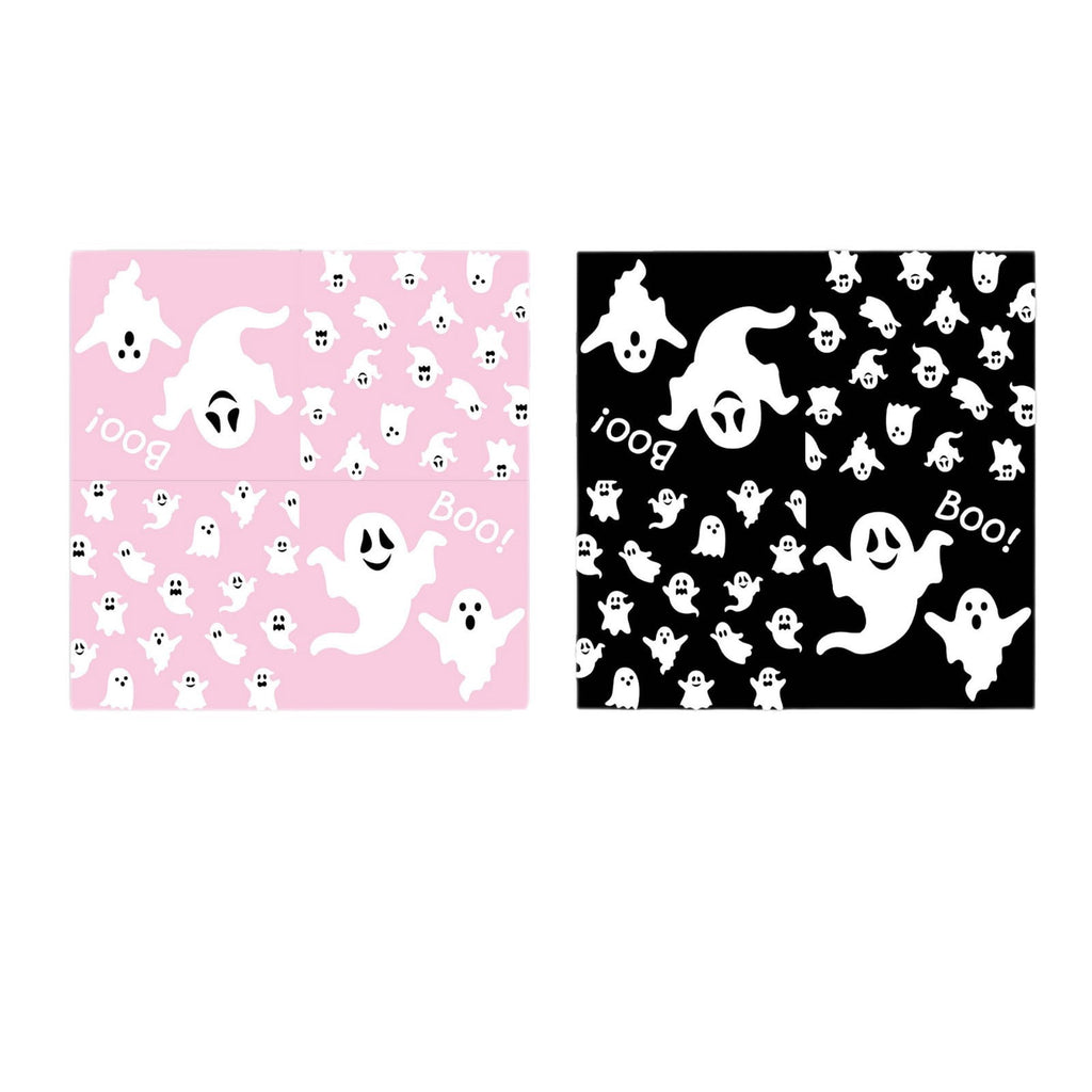 50/73/93Pcs Halloween Boo Party Tableware Supplies Decorations,Spooky Ghost Plates Napkins Boo Ghost Tableware Tablecloth Banner for Halloween Birthday Party Boo Baby Shower Party Supplies