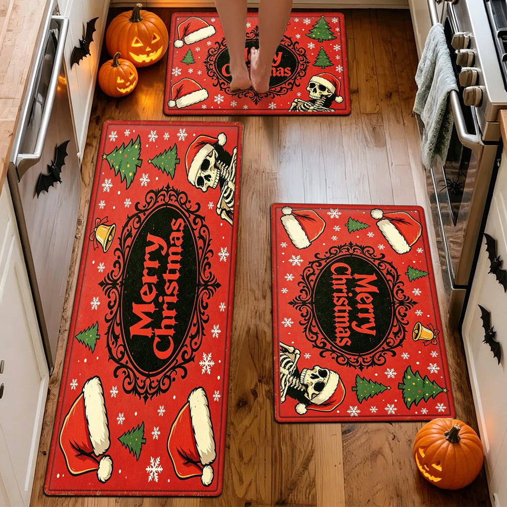 YIMEIS Halloween Pumpkin Lanterns 1Pc Flannel Mat and Kitchen Rugs,Soft Non-slip,Perfect for Home Bathroom