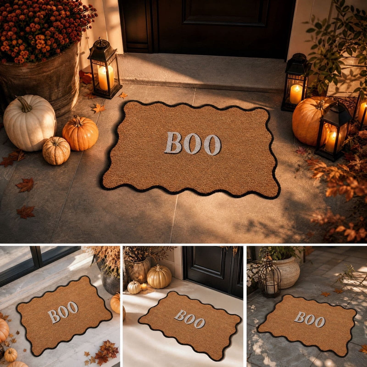 Patriotic Door Mat 4th of July Bow Flag Floor Doormats Independence Day Star Welcome Non Slip Mats for Front Porch Decor 16*24in Black