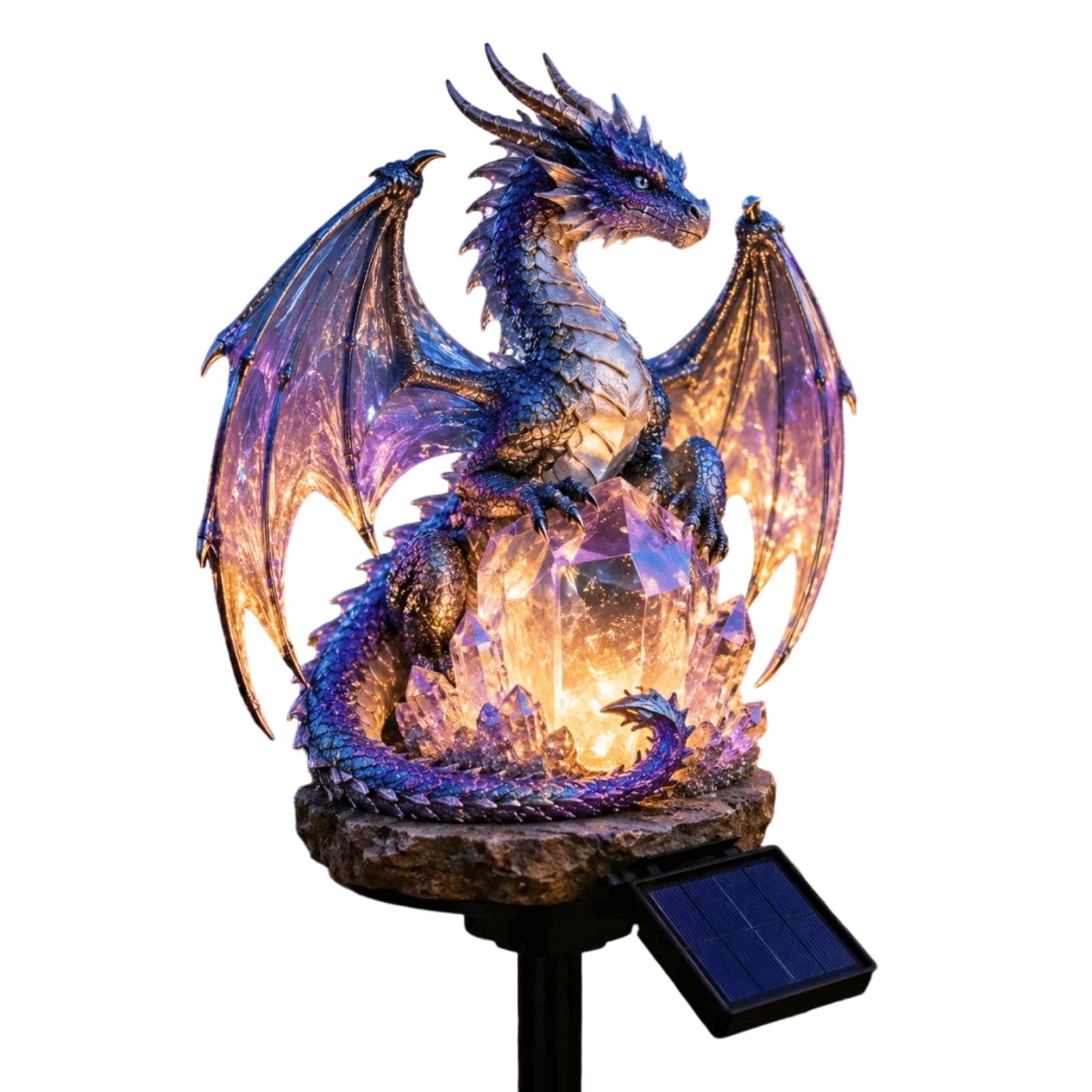 Clearance! Highland Cow Solar Garden Light, 18in Garden Statue with LED Glow, Waterproof Outdoor Yard Decor Stake, Resin Lawn Pathway Light for Backyard Patio Porch Halloween Gift