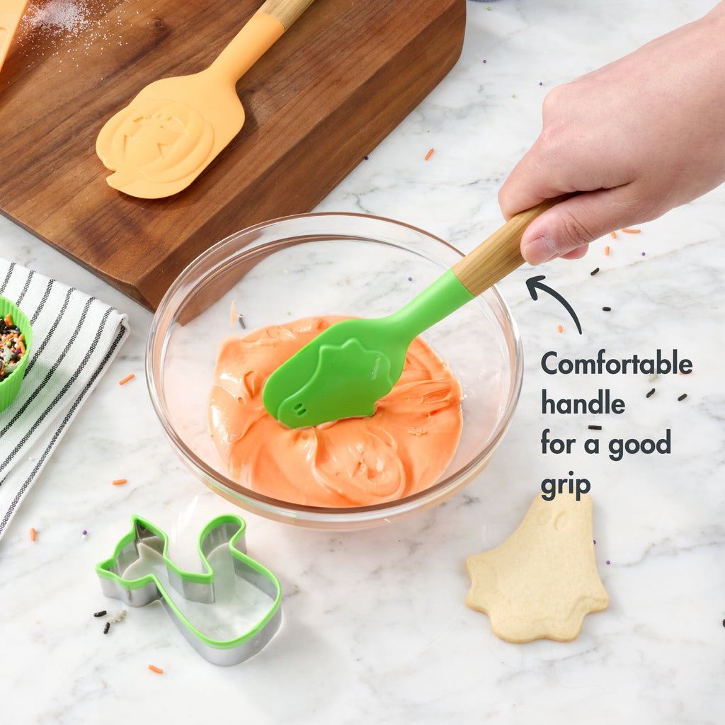 Way To Celebrate 2-Piece Halloween Spatula Set, Orange, Green