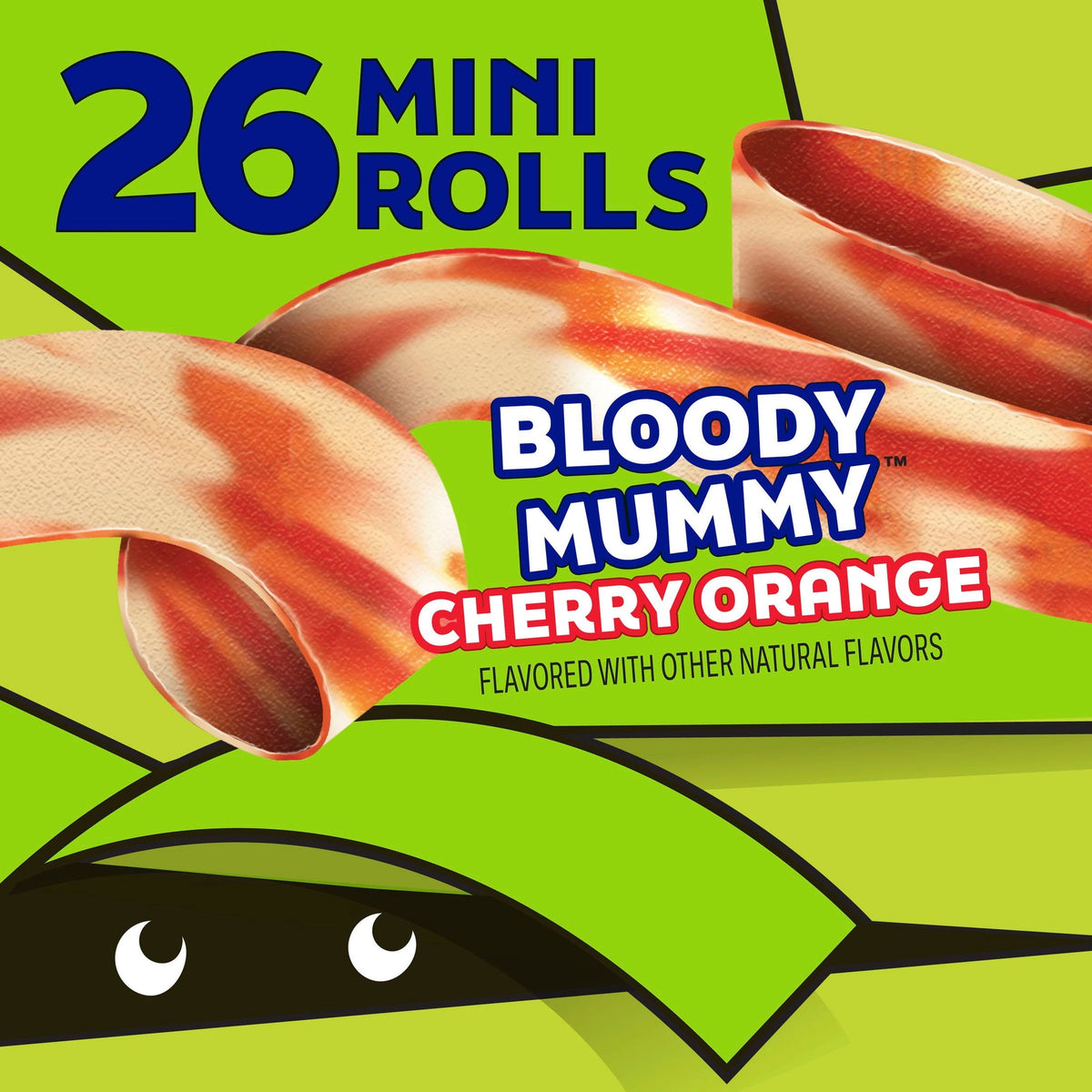 Fruit by the Foot Mini Feet Bloody Mummy Fruit Flavored Snacks, Halloween Treats, 26 Count