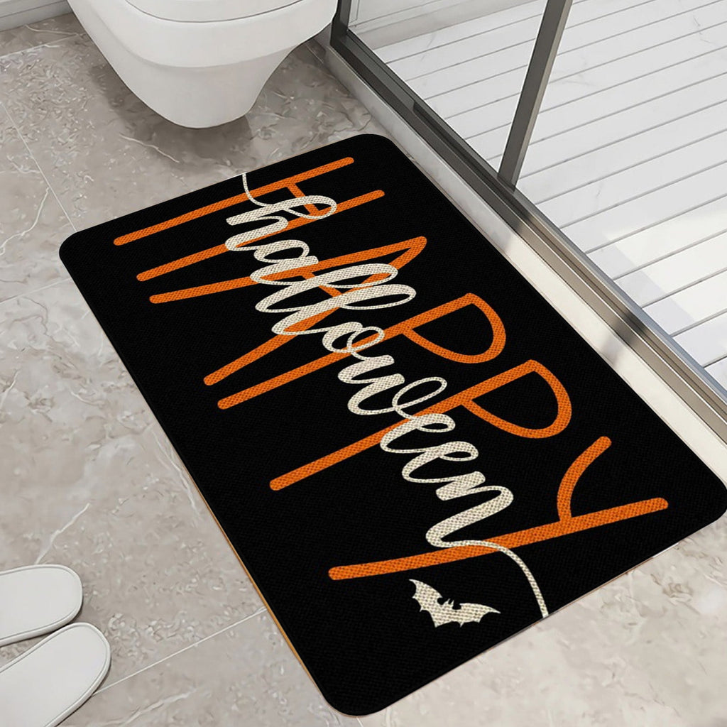 YIMWNYI Halloween-Themed Door Mat, Spooky Entryway Rug, Non-Slip Wiper, Decorative Pumpkin Mat, Perfect for Trick-or-Treaters, Versatile Indoor Outdoor Decor