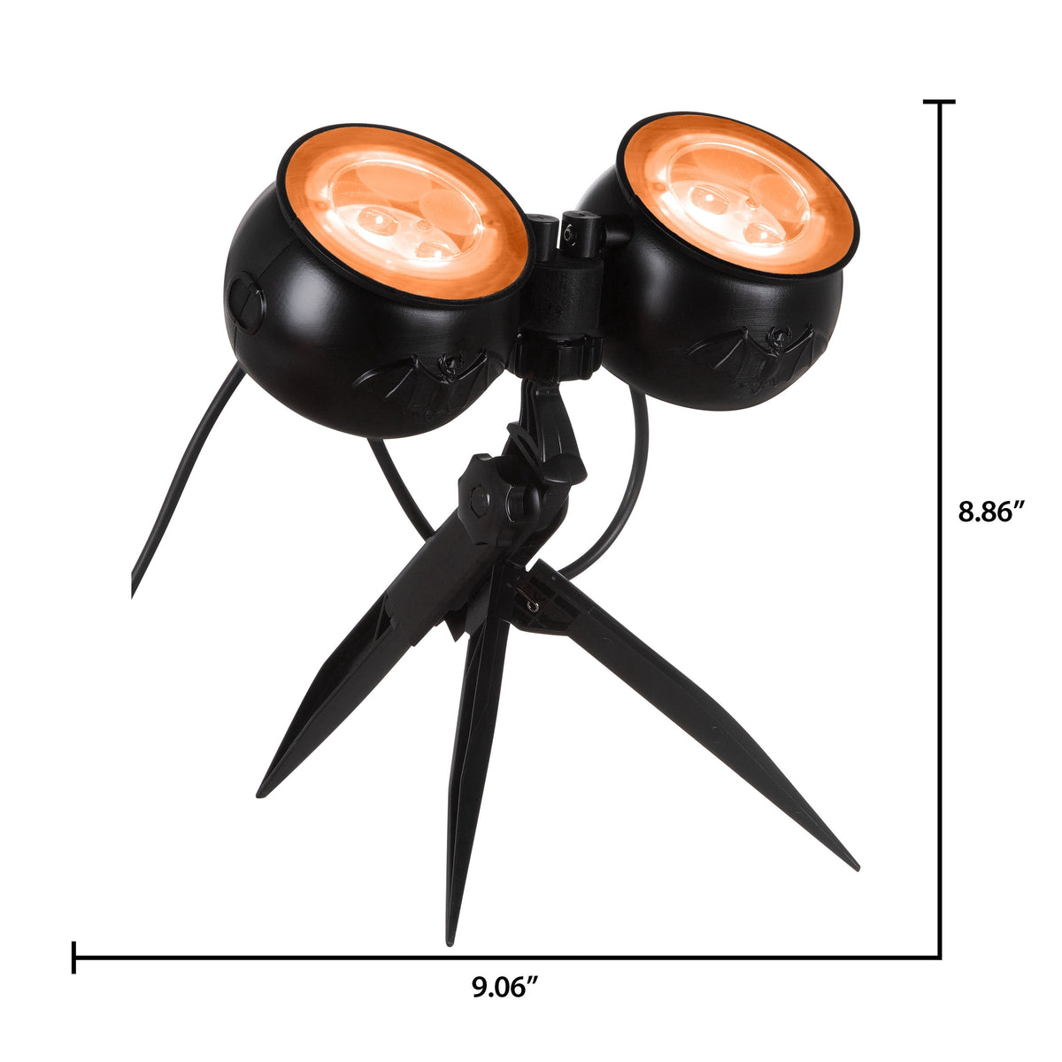Halloween Lightshow Up Lights Tree Lights 8 LED Halloween Color Changing Red Green and Blue