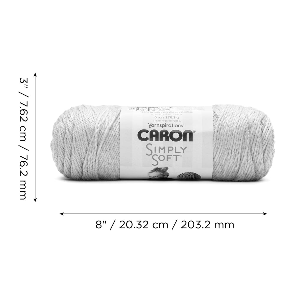 Caron® Simply Soft® Yarn, #4 Medium Acrylic Yarn, 6oz/170g, 315 yds, Soft Pink