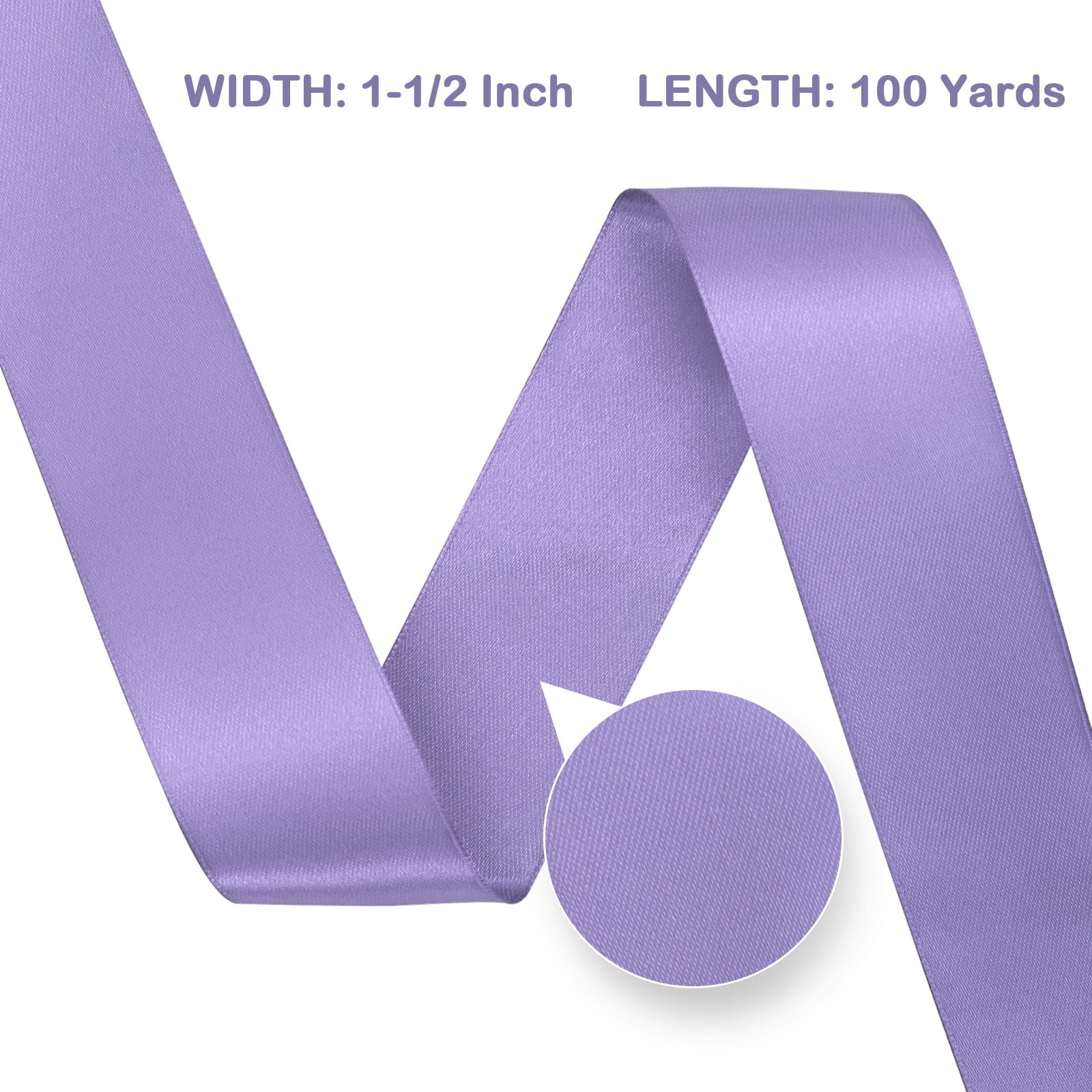 GTYBOVA 1-1/2 Inch X 100 Yards Double Face Satin Ribbon Red Satin Ribbon for Gift Wrapping, Wedding Party Decor, Hair Bows & Invitation Crafts